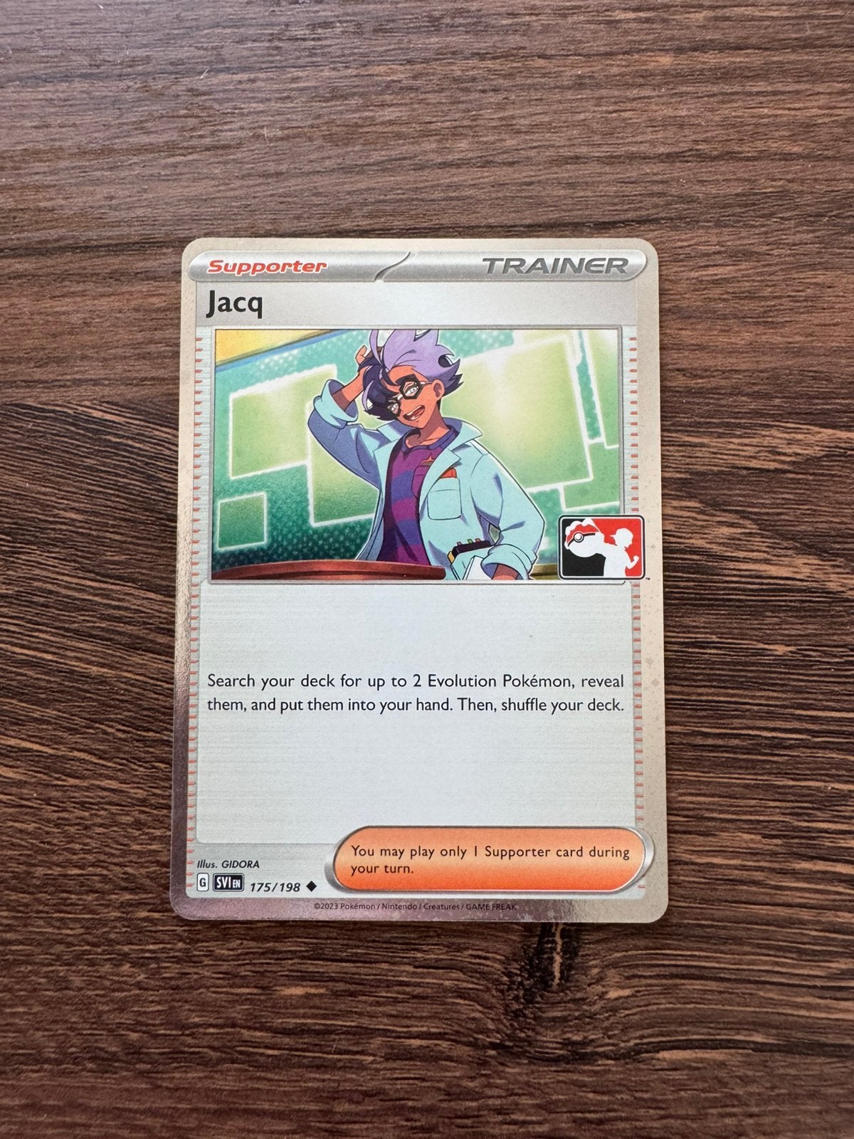 Jacq (PPS3 SVI 175) Play! Pokémon Prize Pack Series Three, Ophalen of Verzenden, Zo goed als nieuw, Speelkaart(en)