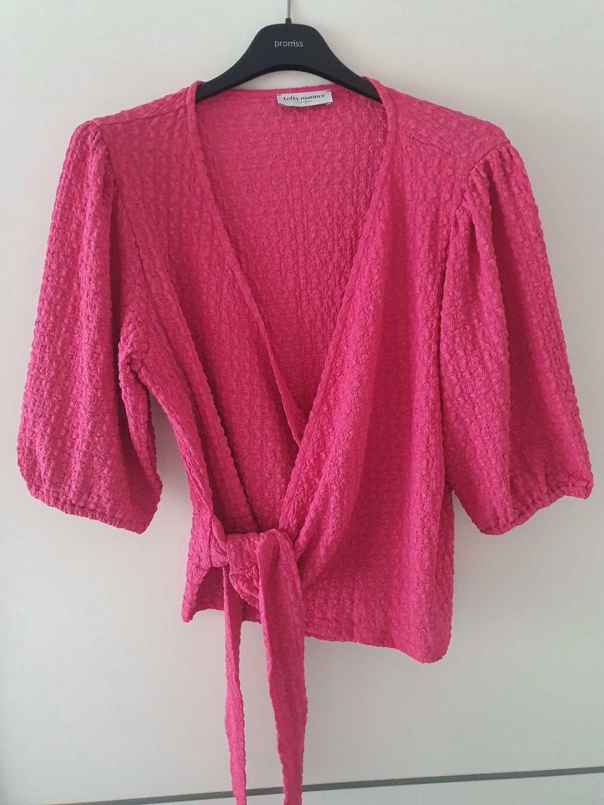 Zgan! Mooi roze wikkelshirt van Lofty Manner maat L!, Verzenden, Zo goed als nieuw, Maat 38/40 (M), Roze