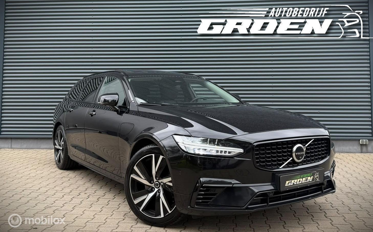 Volvo V90 2.0 T8 Plug-in hybrid AWD Ultimate Dark PANO|ACC|, Auto's, Automaat, Zwart, 4 cilinders, 1969 cc