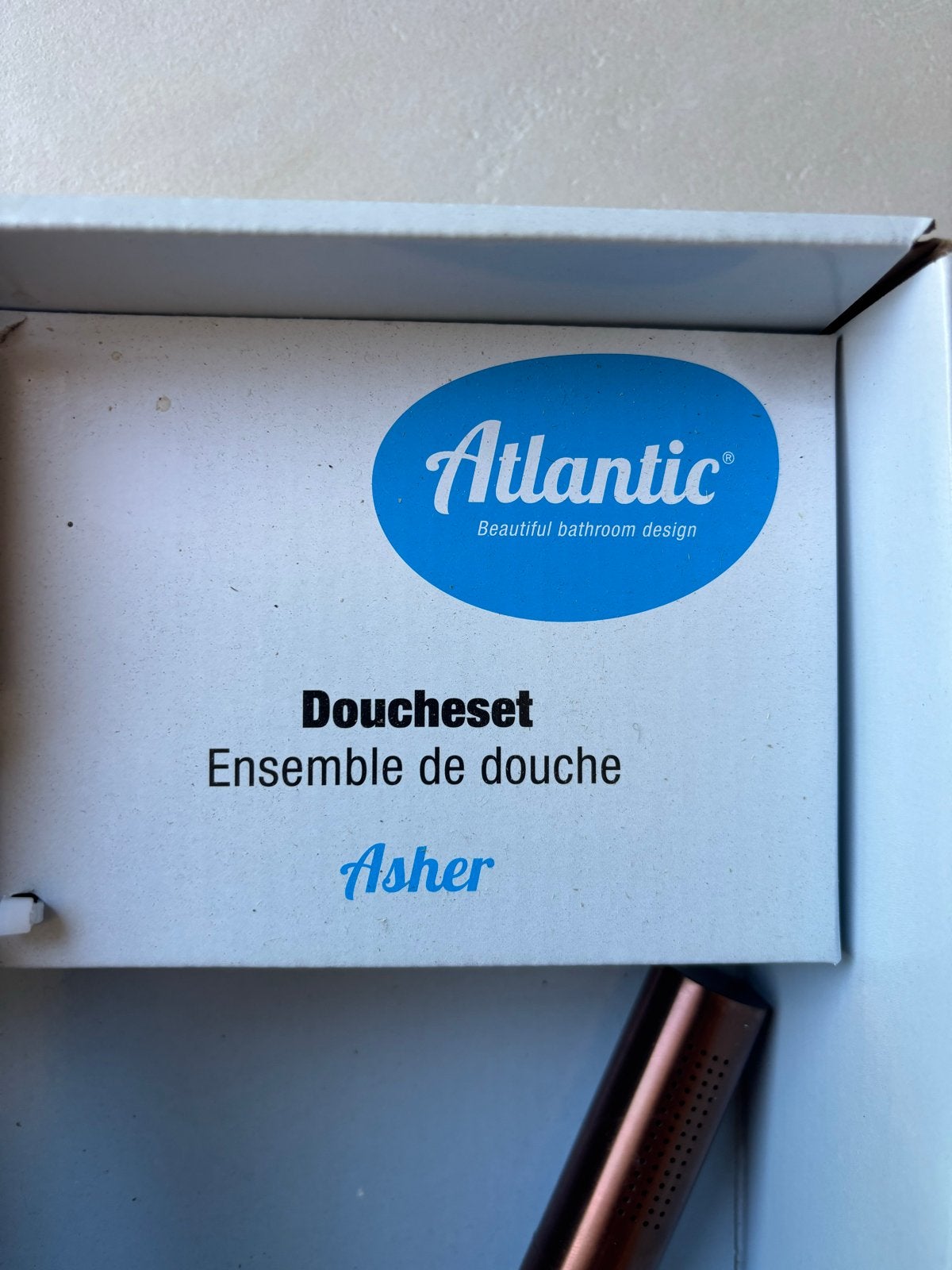 Atlantic Bronzen Douche Stang Set - Asher Doucheset, Overige typen, Nieuw, Ophalen of Verzenden, Minder dan 100 cm