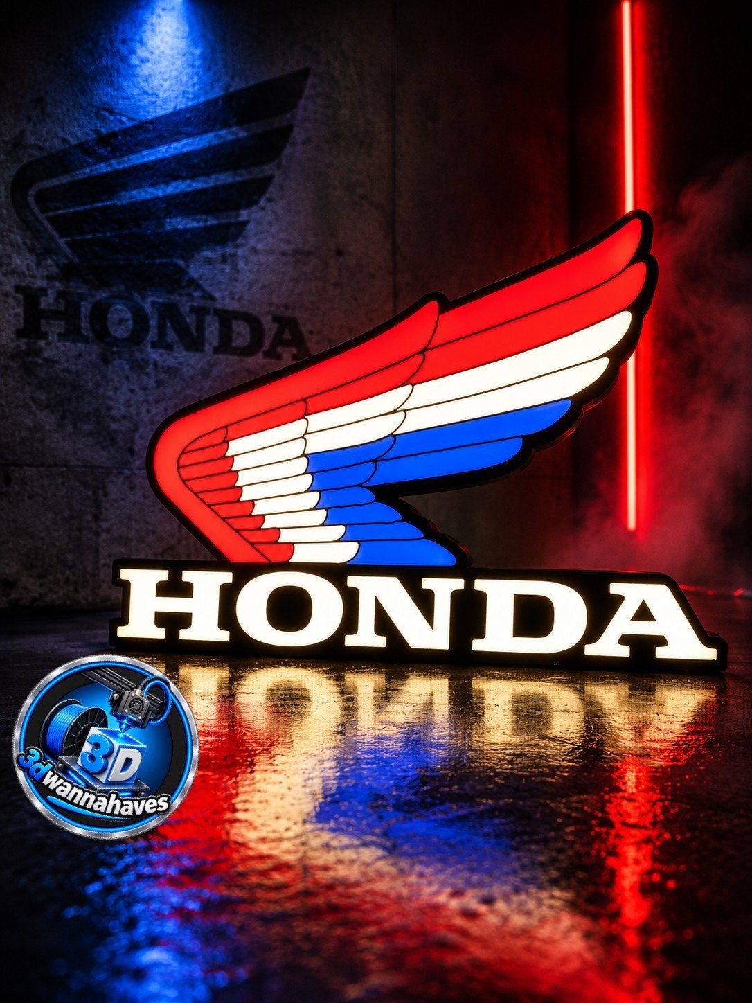 Honda Lichtbak - Ultieme Eyecatcher voor Fans, Verzamelen, Ophalen of Verzenden, Nieuw, Lichtbak of (neon) lamp