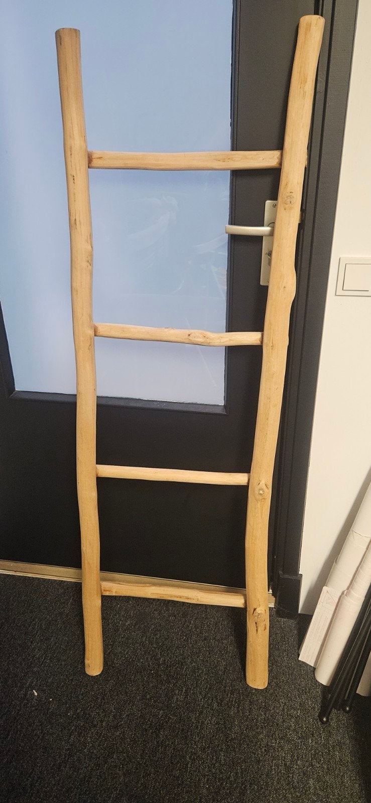 Decoratieve houten ladder - Handgemaakt, Ophalen of Verzenden