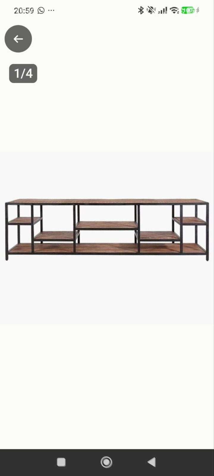 TV meubel Soho - Industrieel design, Overige houtsoorten, Gebruikt, 150 tot 200 cm, Ophalen of Verzenden