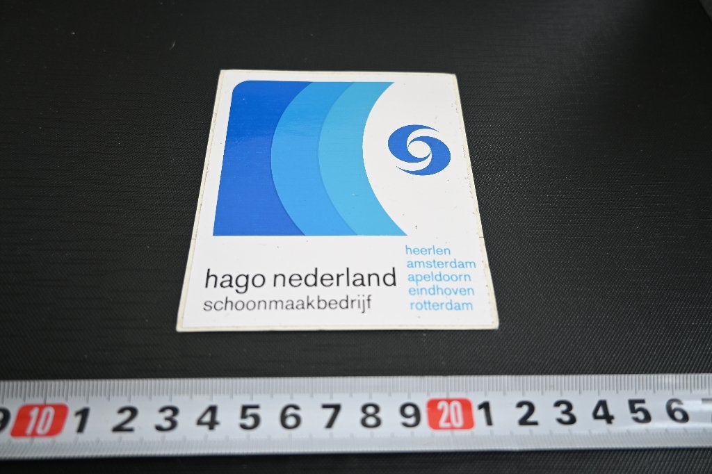 sticker HAGO Nederland Schoonmaakbedrijf EHV Rotterdam Heer*, Ophalen, Zo goed als nieuw
