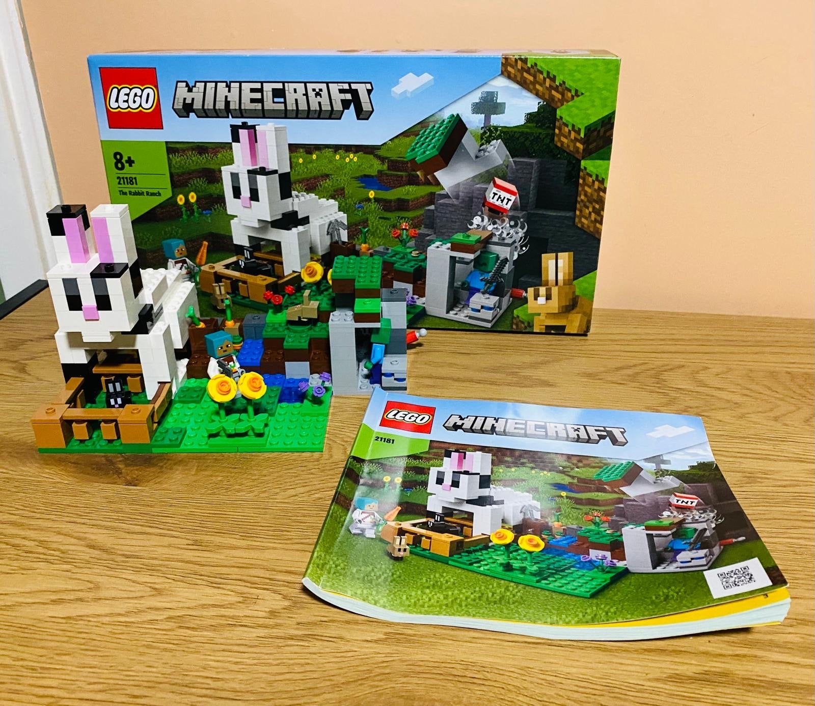 LEGO Minecraft 21181 Het Konijnenfort, Ophalen of Verzenden, Zo goed als nieuw, Overige merken