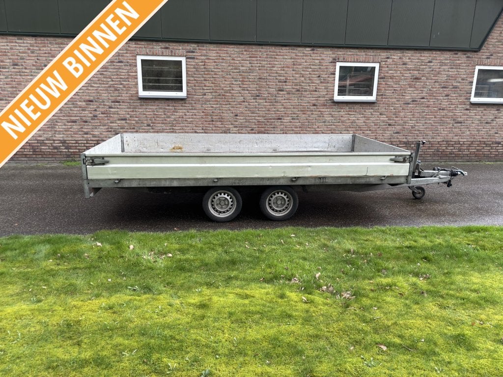 Hapert Plateauwagen aanhanger aanhangwagen tandemasser, Auto diversen, Aanhangers en Bagagewagens, Gebruikt