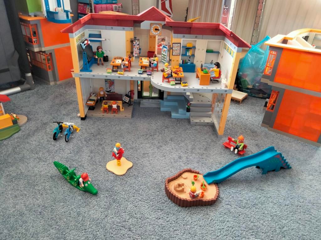 Mooie school van Playmobil., Ophalen of Verzenden, Gebruikt