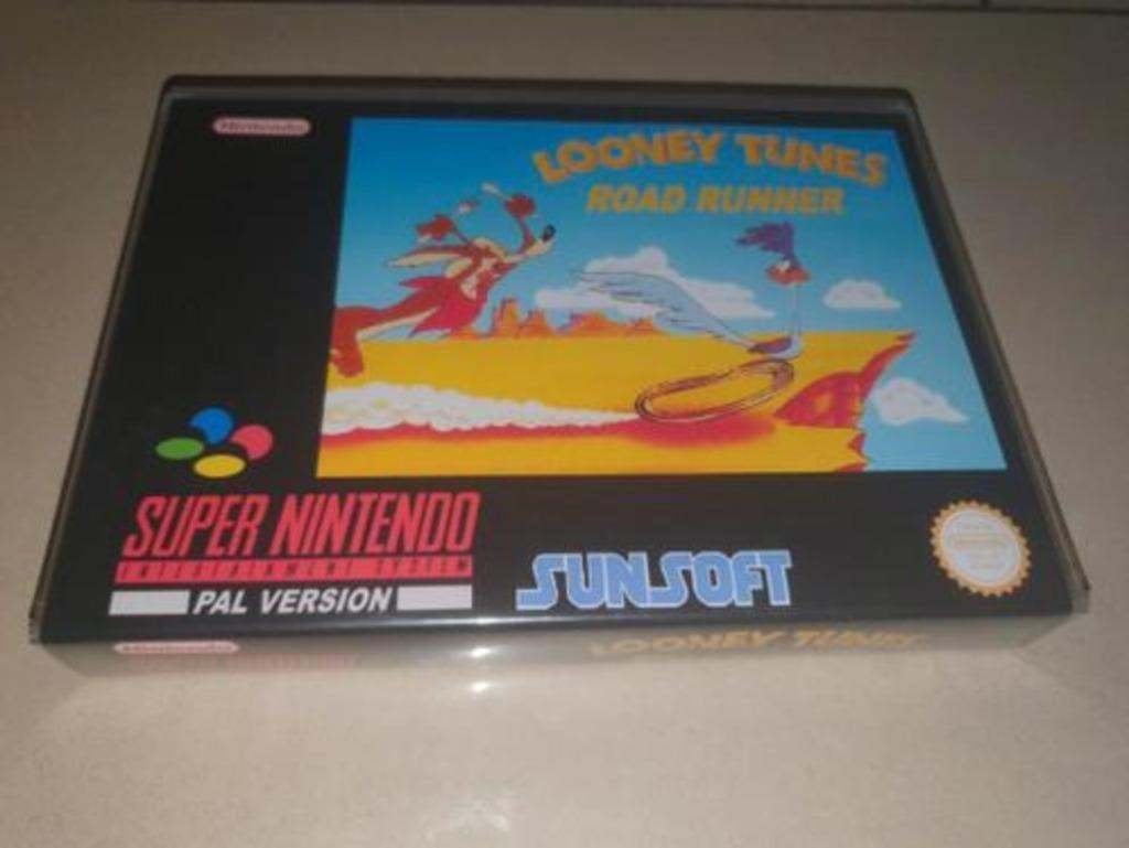 Looney Toones Road Runner SNES Game Case, Spelcomputers en Games, Verzenden, 1 speler, Racen en Vliegen, Zo goed als nieuw