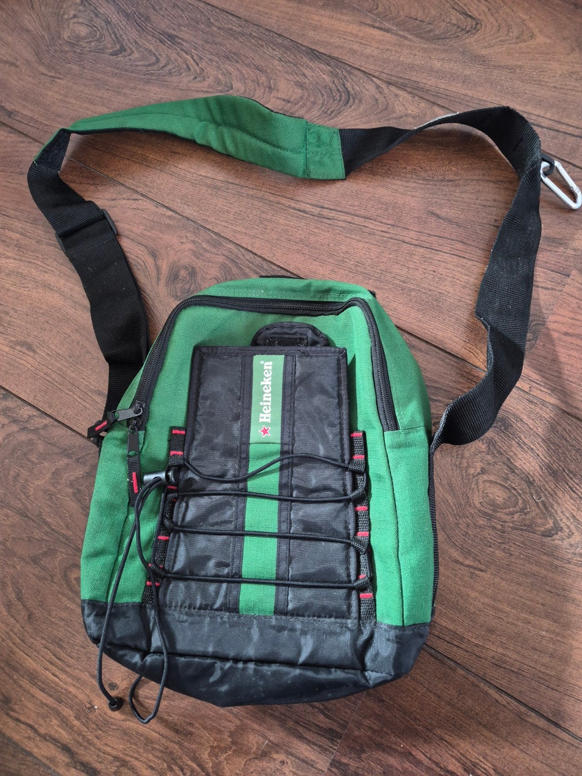 Heineken schoudertas  - Groen en Zwart, Overige merken, Gebruikt, Ophalen of Verzenden, Minder dan 25 cm
