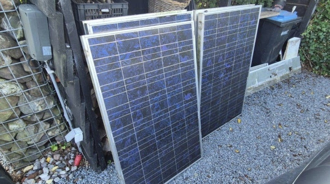 5x Mitsubishi Electric PV-MF130EA4 Zonnepanelen 130Wp, Ophalen, Gebruikt