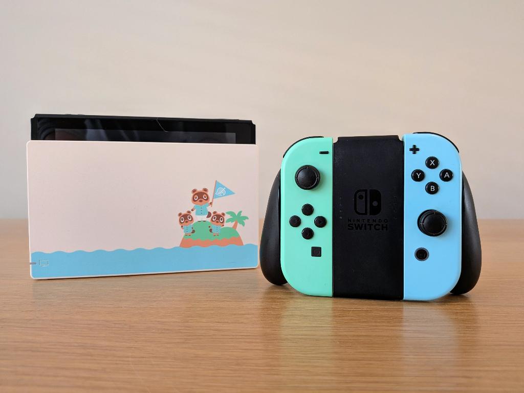 Nintendo Switch (Animal Crossing editie) – Zonder games, Ophalen, Gebruikt, Met 1 controller, Switch 2019 Upgrade