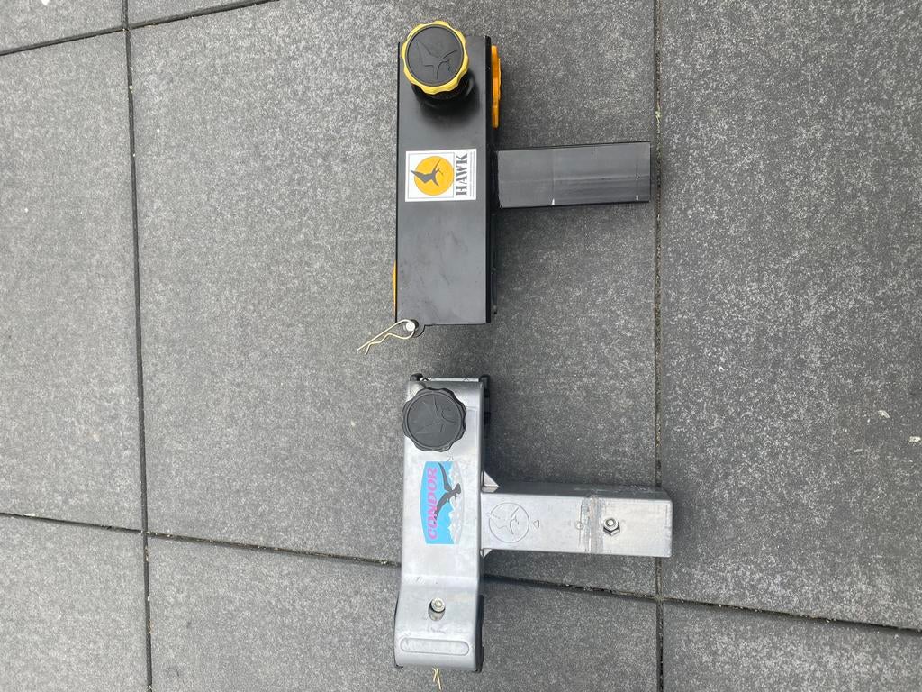 Spinder Hawk en Condor crankbevestiging voor 2 fietsen., Verzenden, Gebruikt, Trekhaakdrager