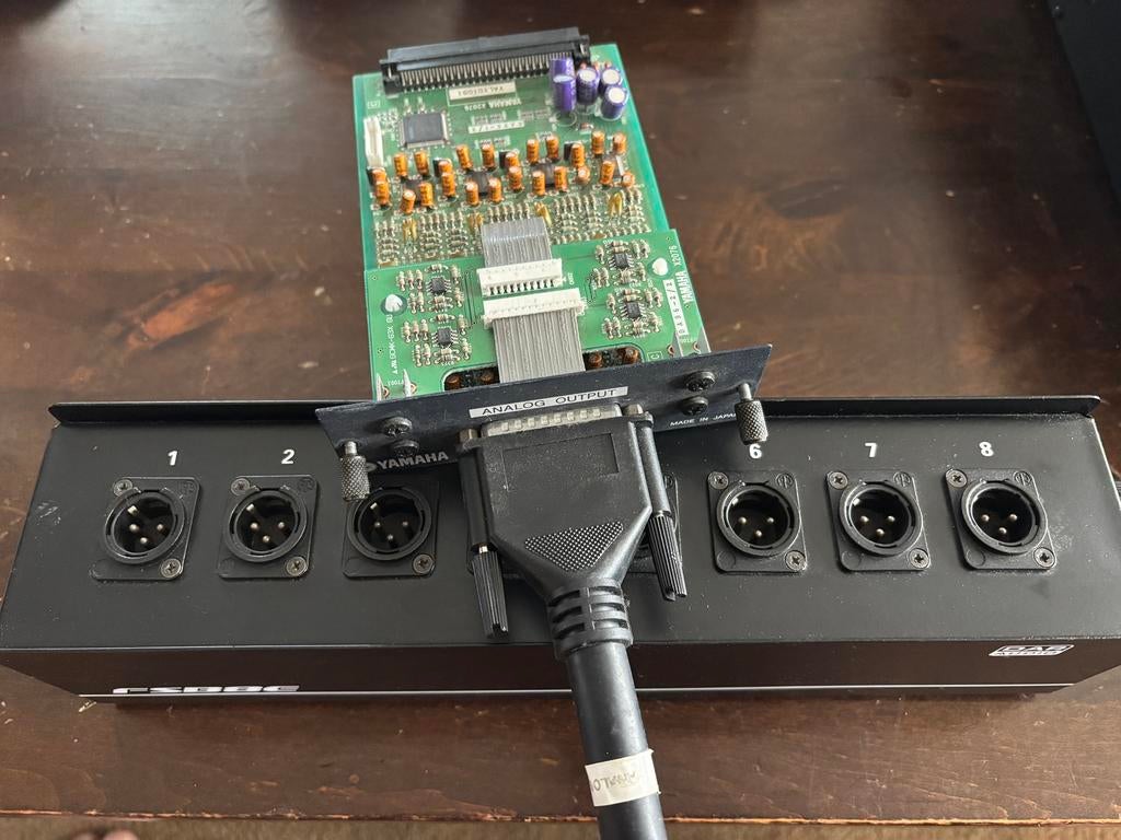Yamaha MY8-DA96 incl break-out XLR, Ophalen of Verzenden, Zo goed als nieuw, 20 kanalen of meer