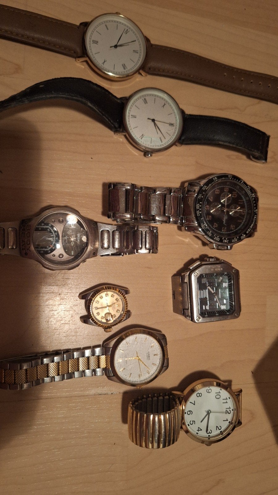 Diverse horloges - Verschillende merken en stijlen, Staal, Gebruikt, Staal, Polshorloge