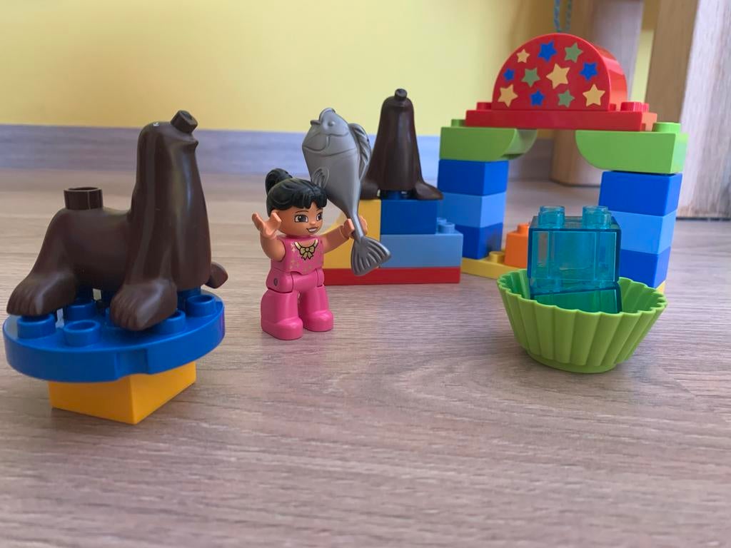 Duplo Zeeleeuwen Act Set - Compleet met Figuur en Accessoire, Overige thema's, Ophalen of Verzenden, Zo goed als nieuw, Compleet