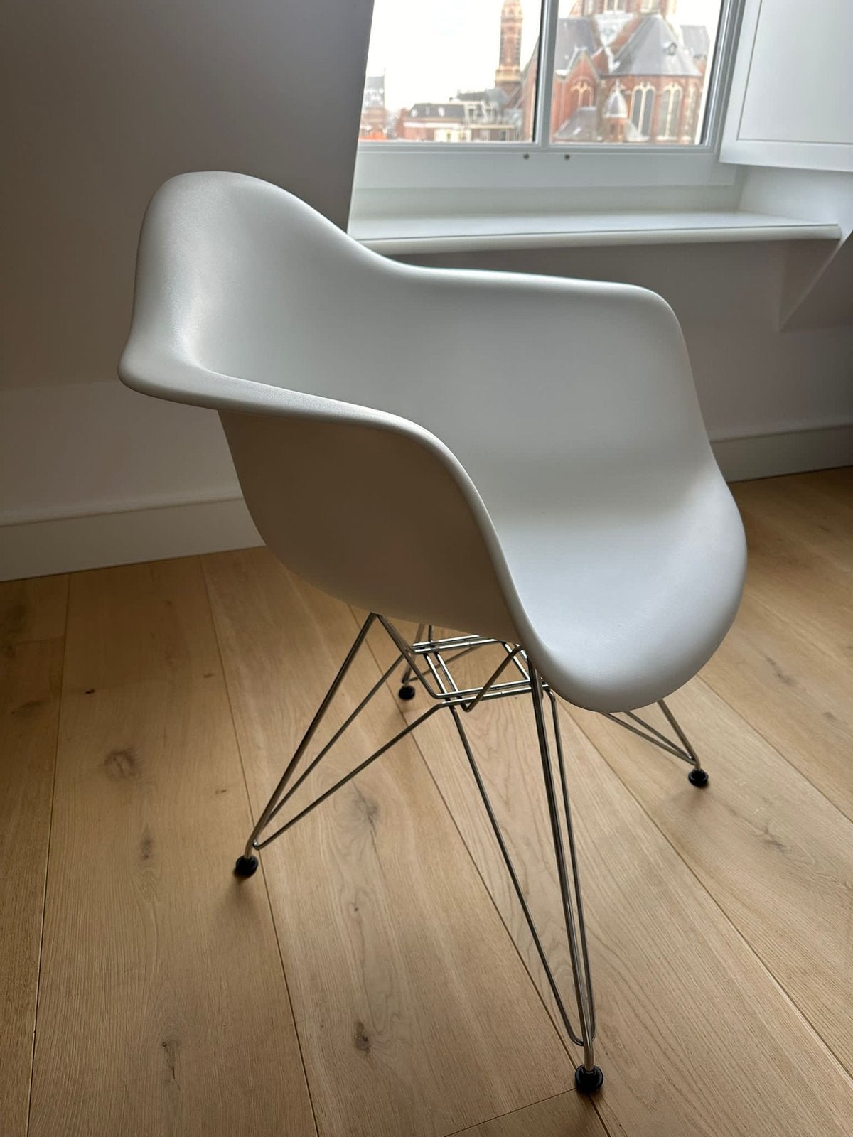 4 witte kuipstoelen, Overige materialen, Wit, Nieuw, Ophalen of Verzenden