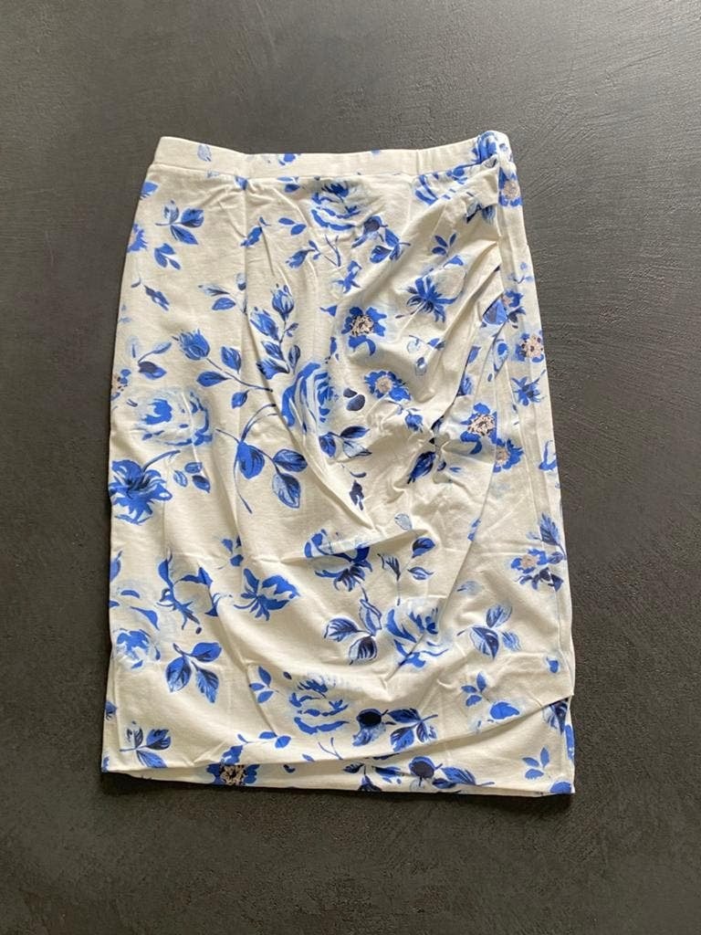 i192/3 Nieuw: rok Susskind maat M=38 wit/blauw, Kleding | Dames, Maat 38/40 (M), Blauw, Nieuw, Ophalen of Verzenden