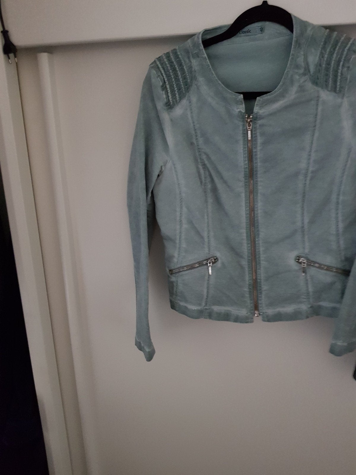 classic  nep suède stone wash jasje mt 40, Verzenden, Nieuw, Maat 38/40 (M), Bruin