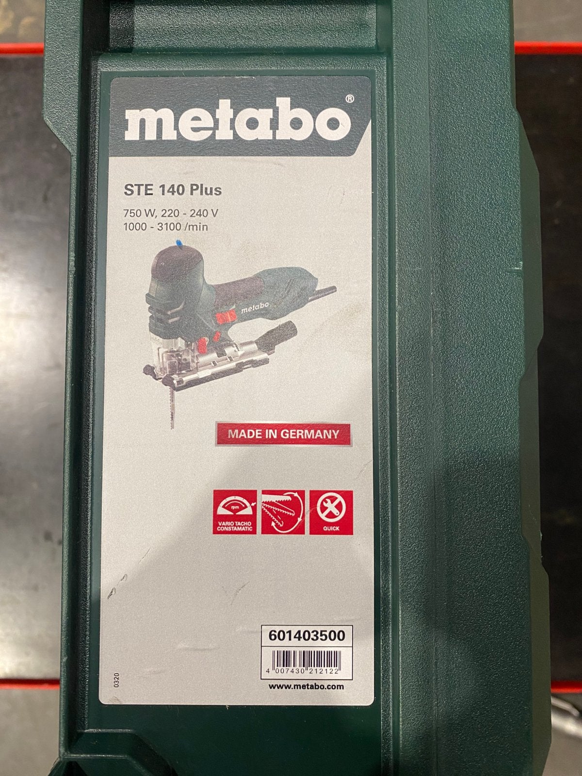 Metabo STE140 plus decoupeerzaag 2023 made in GERMANY zgan, 600 tot 1200 watt, Ophalen of Verzenden, Zo goed als nieuw, Decoupeerzaag