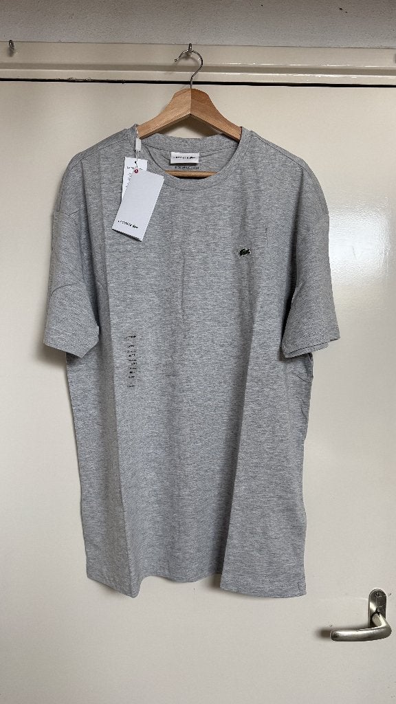 Lacoste T-shirt Grijs XXL - Nieuw met labels, Verzenden, Lacoste, Nieuw, Overige maten