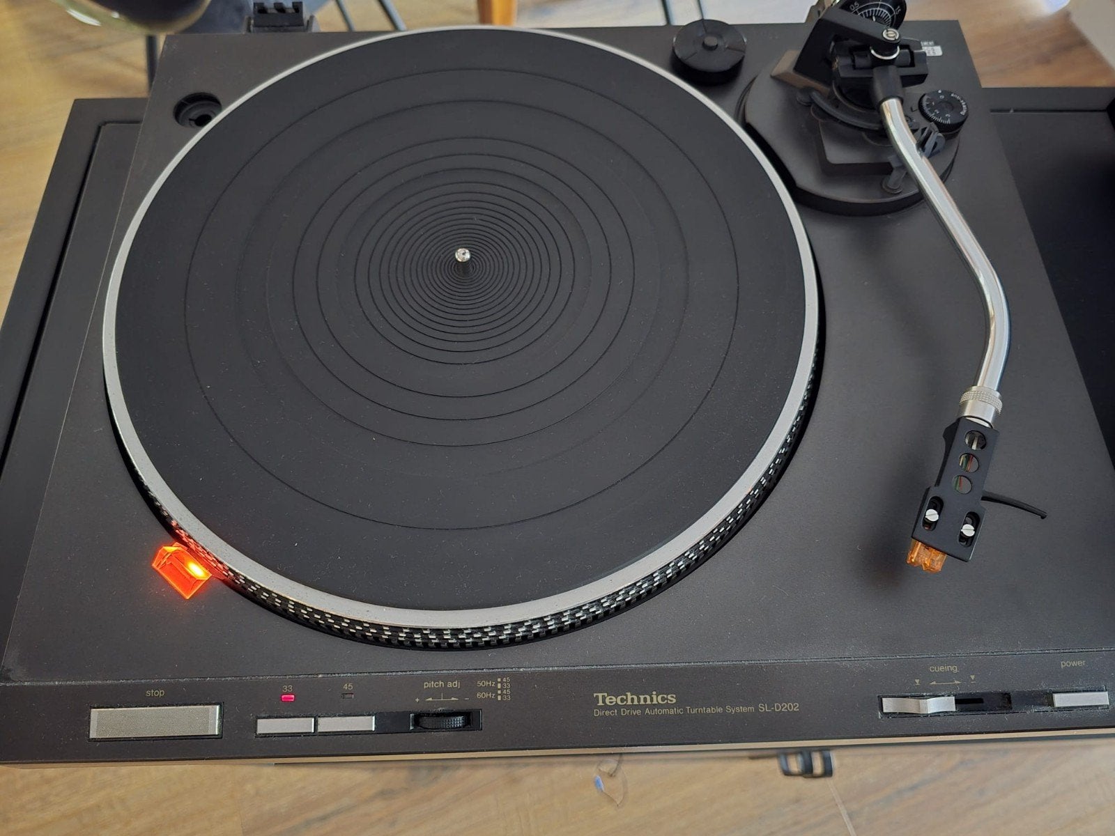 Technics SL-D202 Direct Drive Automatische Platenspeler, Gebruikt, Automatisch, Ophalen of Verzenden, Platenspeler