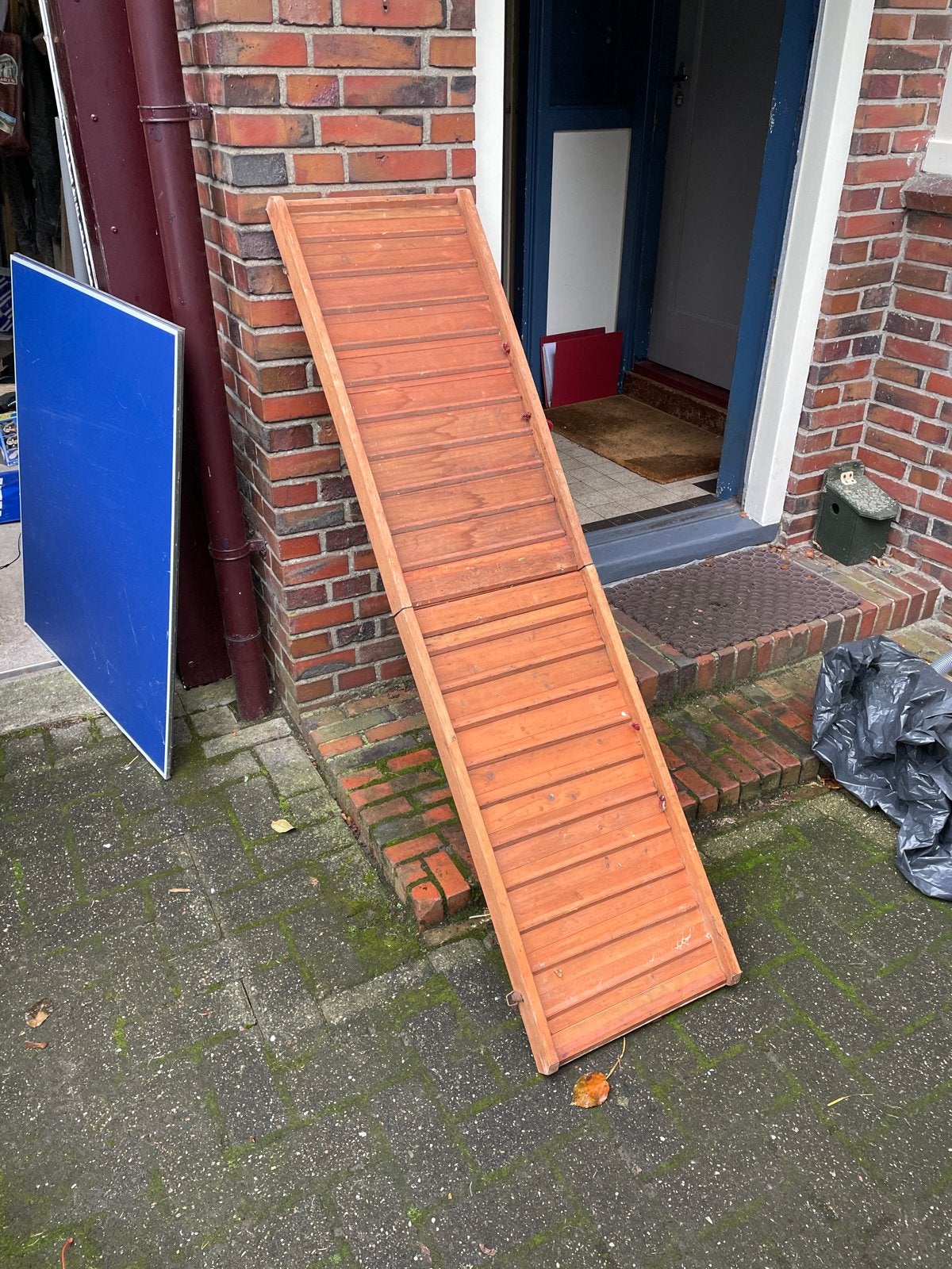 Houten loopplank / oprijplaat voor hond of kippenhok, Ophalen of Verzenden, Gebruikt