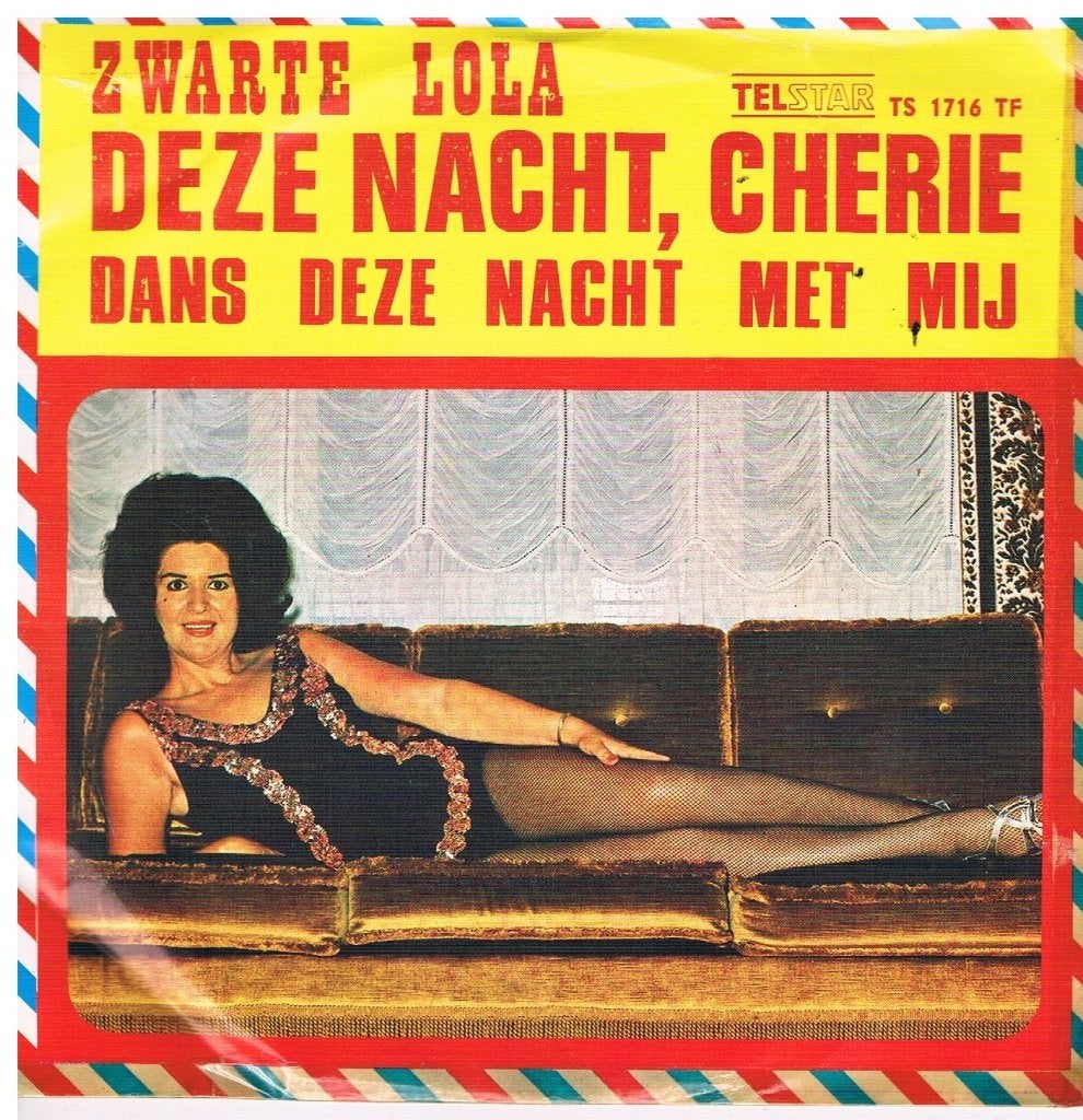 Zwarte Lola Deze nacht Cherie, Cd's en Dvd's, Ophalen of Verzenden, Zo goed als nieuw, 12 inch, Levenslied of Smartlap