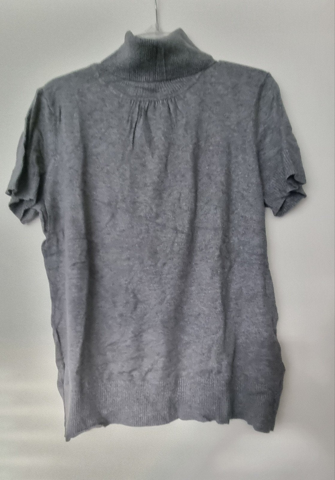 H&M grijze coltrui met korte mouwen, maat L, H&M, Maat 42/44 (L), Ophalen of Verzenden, Korte mouw