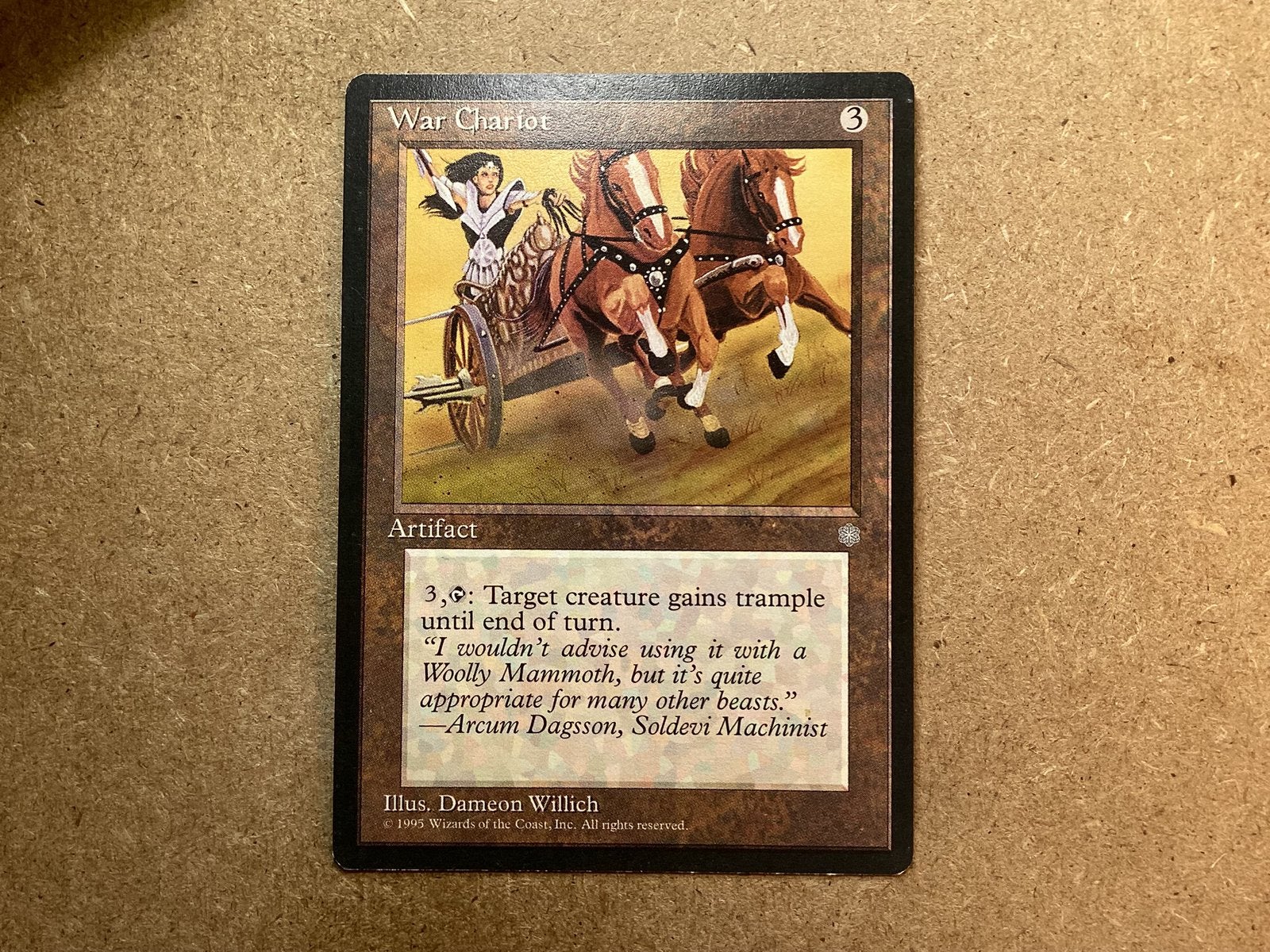 1x War Chariot (Excellent), Ophalen of Verzenden, Zo goed als nieuw, Losse kaart