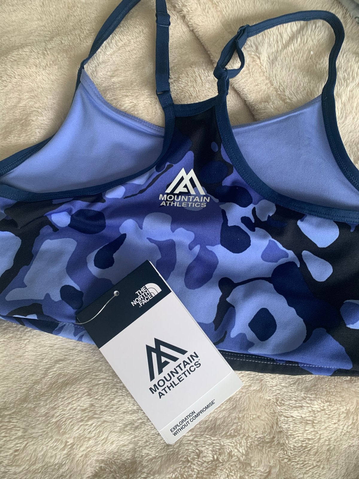 The North Face Sport BH - Nieuw met prijskaartje, Ophalen of Verzenden, Nieuw, Blauw, Fitness of Aerobics