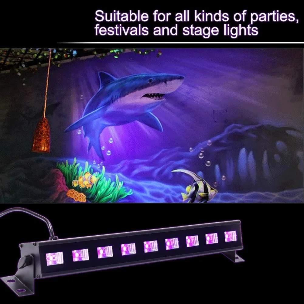 DJLicht 9x3 UV blacklight ledbar, Geluidgestuurd, ., Nieuw, Ophalen of Verzenden