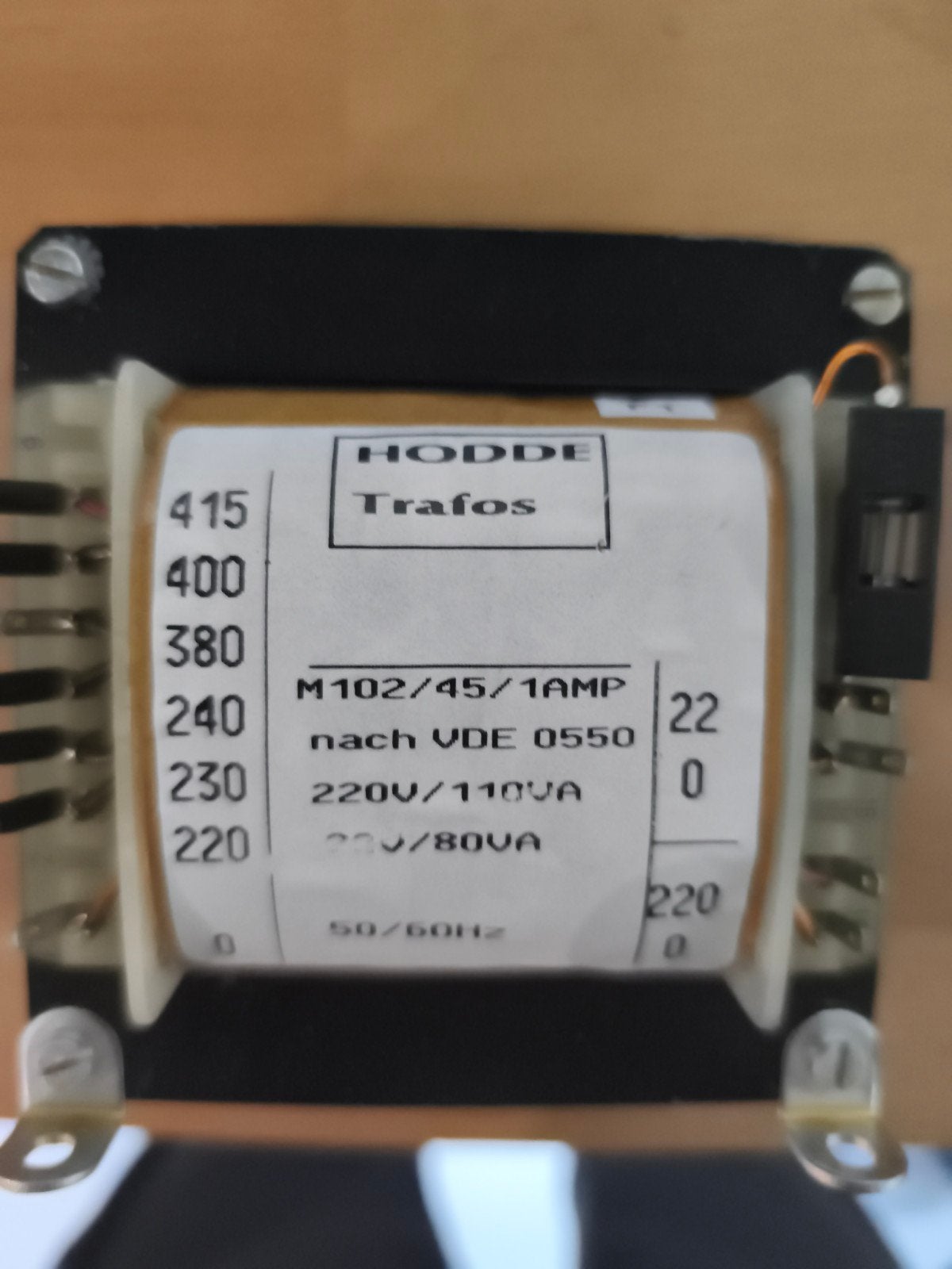 HODDE Trafo M102/45/1AMP - 220V/110VA & 220V/80VA, Ophalen, Gebruikt, Overige typen