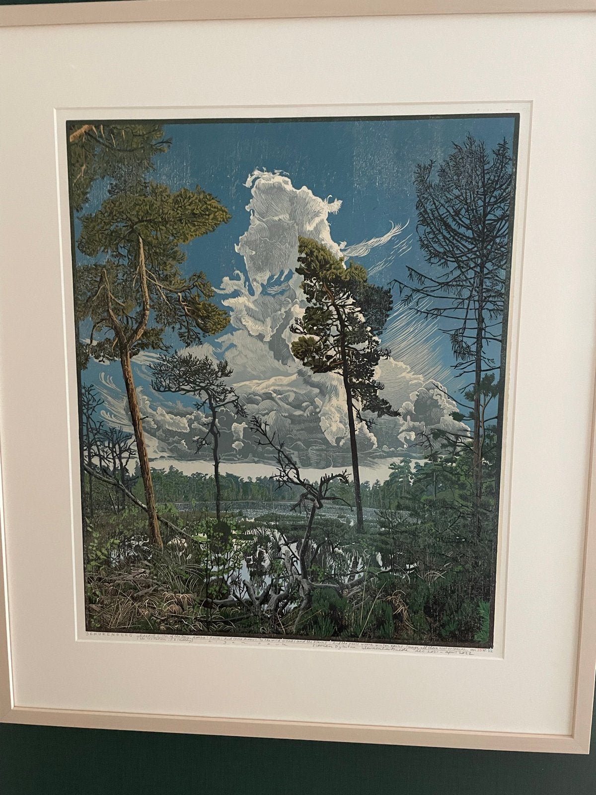 GEZOCHT: kleurenhoutsneden van Siemen Dijkstra, Ophalen, Ingelijst, 1950 - 1999, Overige technieken