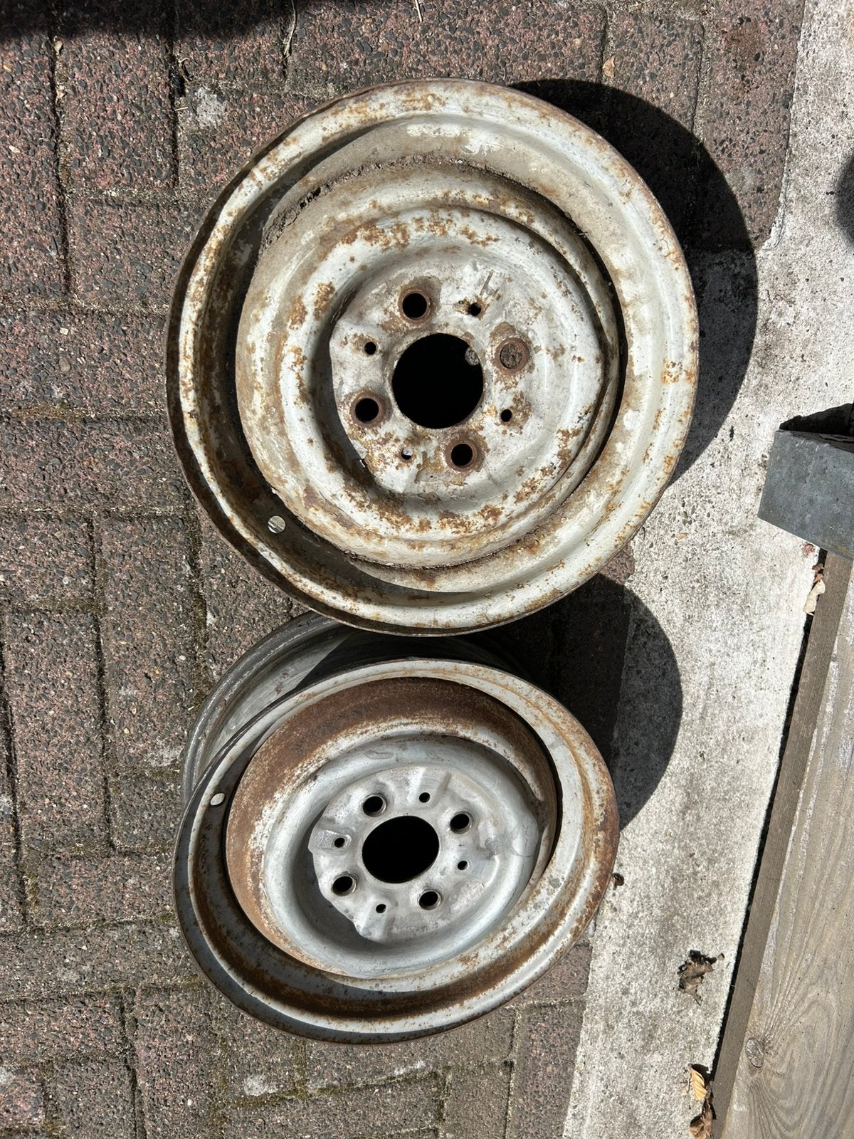 Stalen velgen Fiat 600 oldtimer, Ophalen, Gebruikt