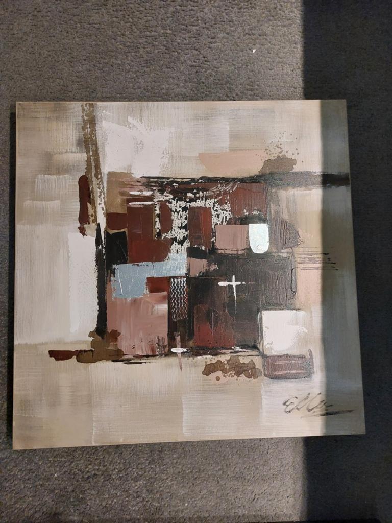 Abstract Schilderij - Moderne Kunst voor uw Interieur, Antiek en Kunst, Ophalen