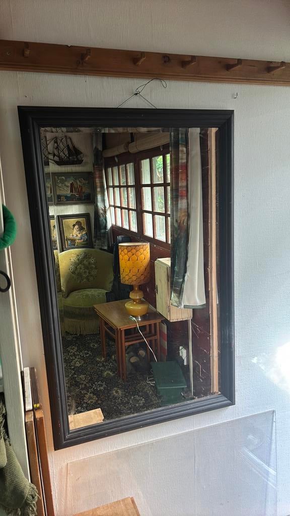 Retro passpiegel, Ophalen of Verzenden, Zo goed als nieuw, Minder dan 80 cm
