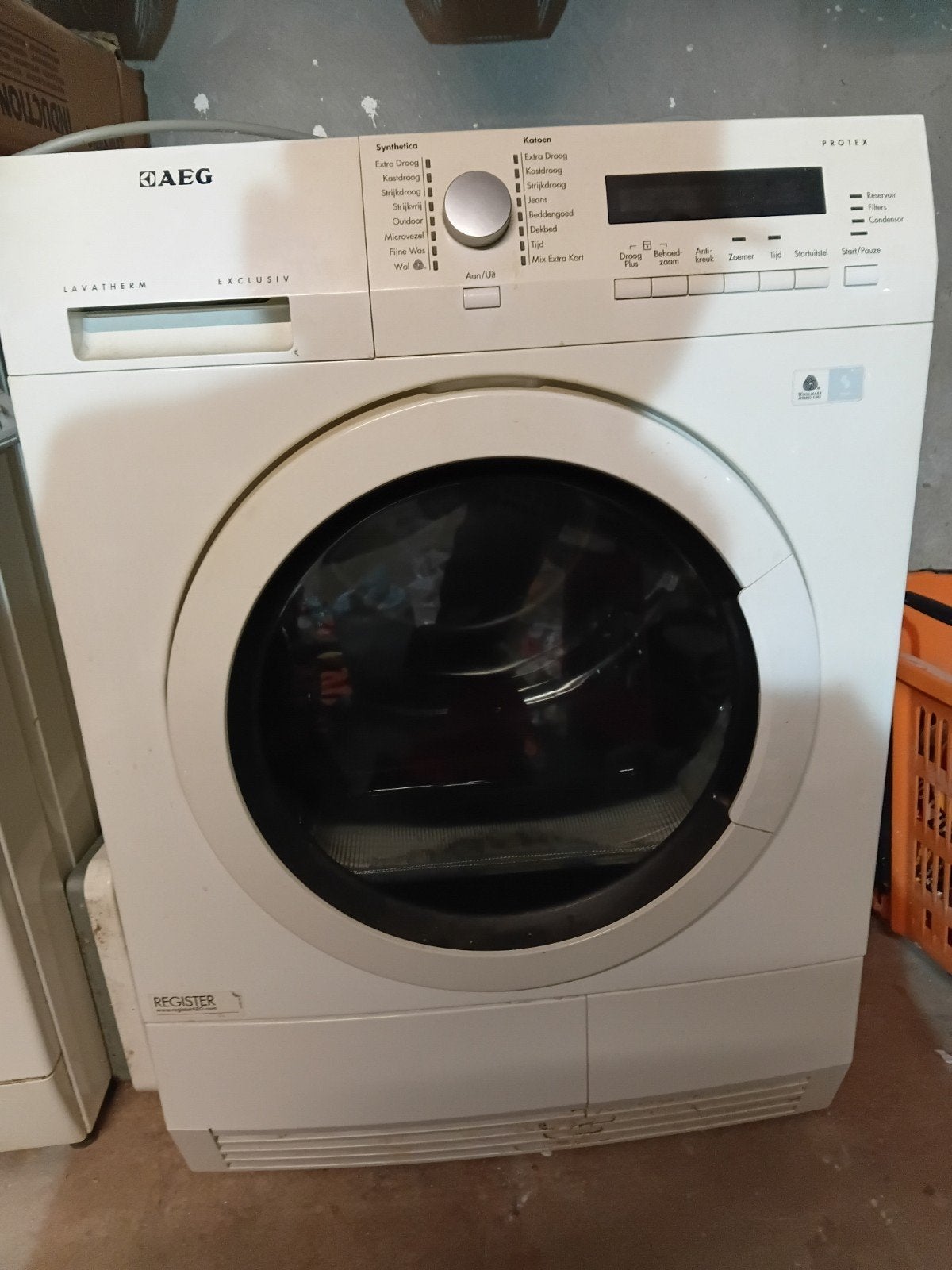 AEG Lavatherm Exclusiv Wasdroger - 2 jaar gebruikt, Wolprogramma, 6 tot 8 kg, Gebruikt, Ophalen of Verzenden