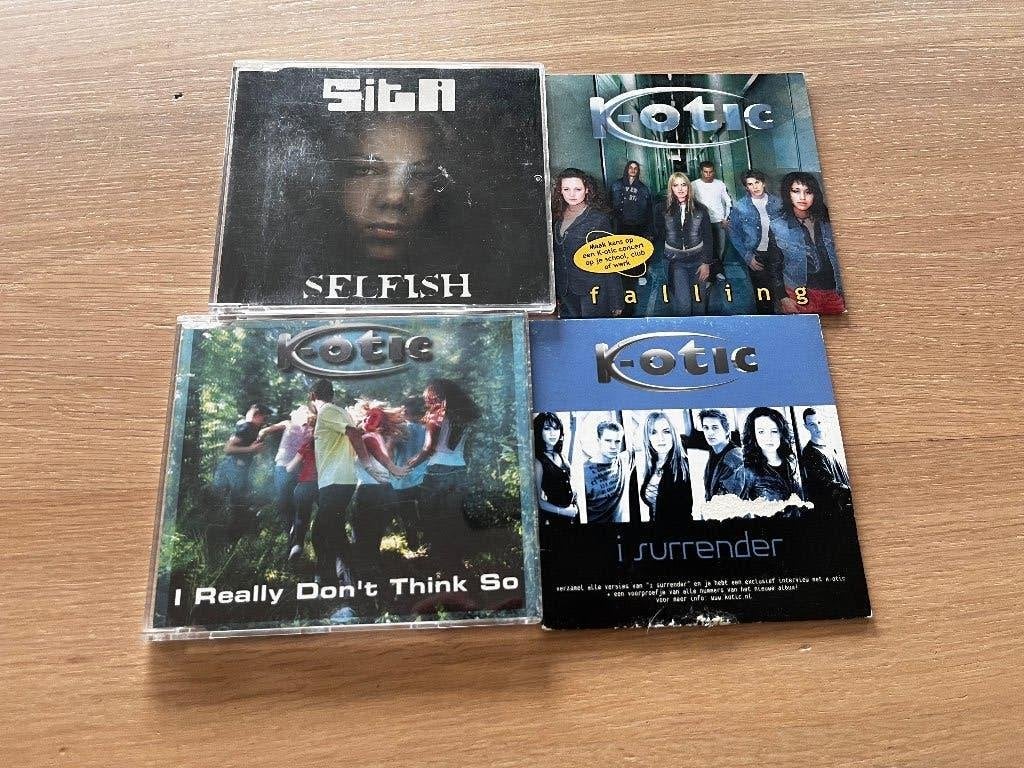 K-Otic Sita 4x Single Falling Really Don't Think So, Ophalen of Verzenden, Gebruikt, Single
