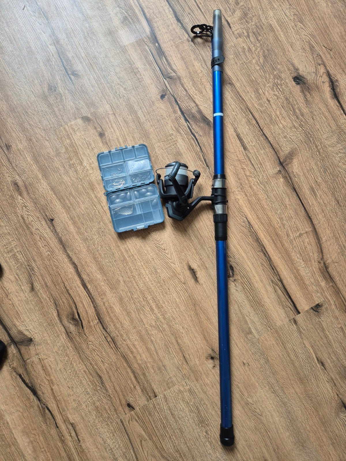 Caperlan Seacoast 100 Hengel 3.5m 60-120gr met accessoires, Ophalen, Zo goed als nieuw, Werphengel