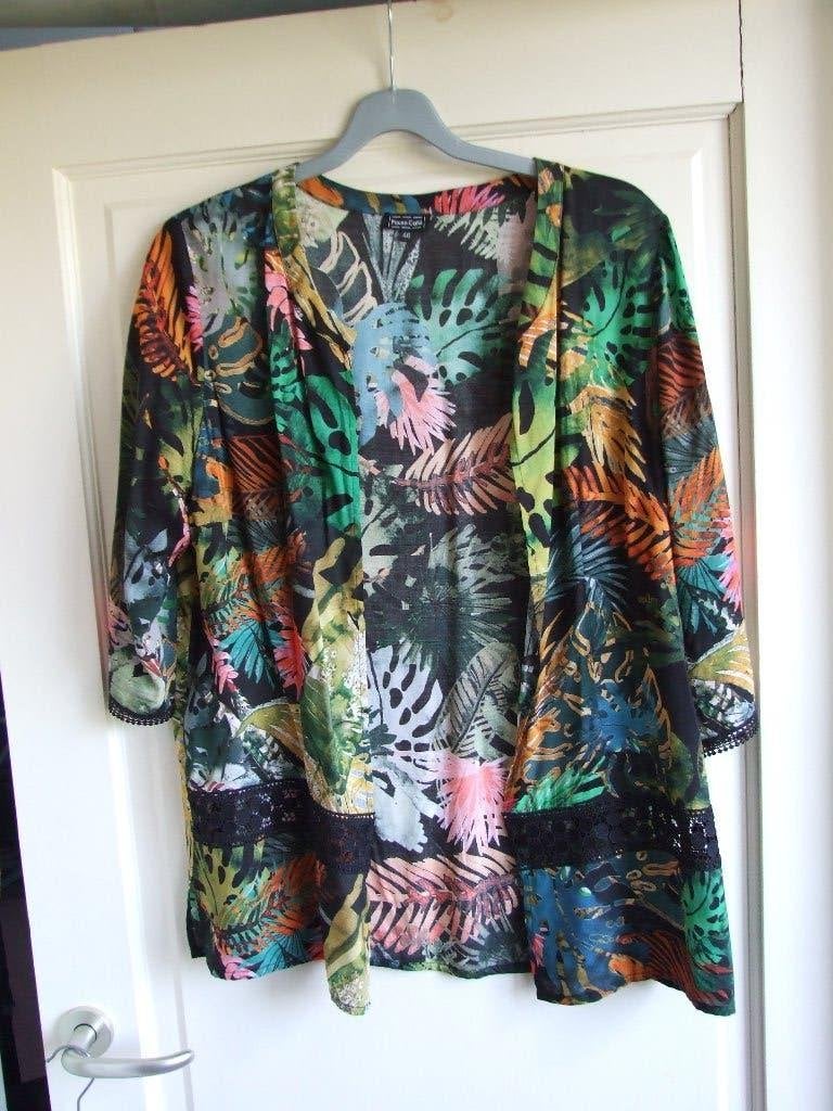 Pause Cafe nieuwe kleurrijke blouse bladeren 42/44, Meerkleurig, Maat 42/44 (L), Nieuw, Ophalen of Verzenden