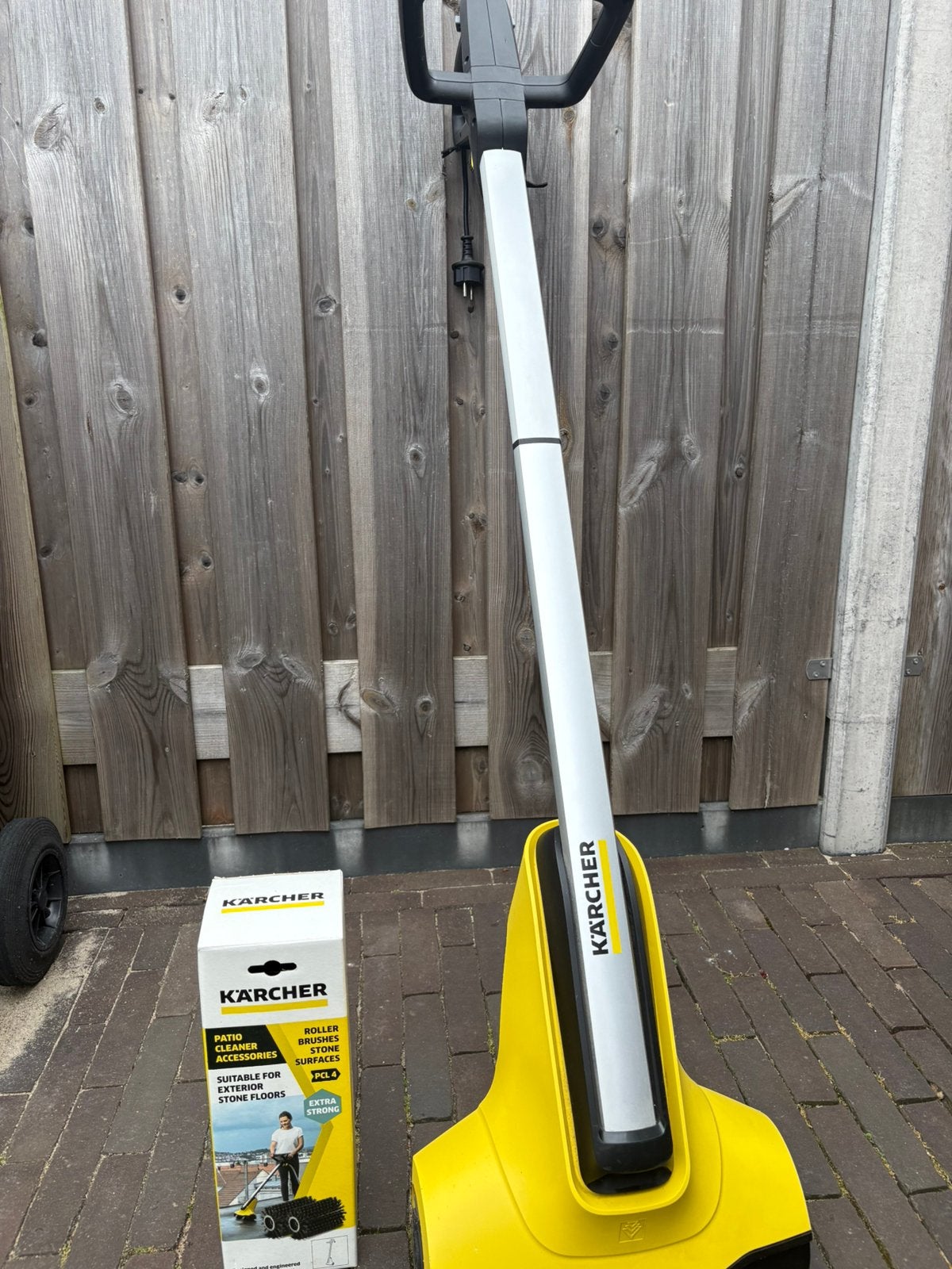 Karcher PCL 4 Terrasreiniger incl extra harde borstel set, Ophalen, Zo goed als nieuw
