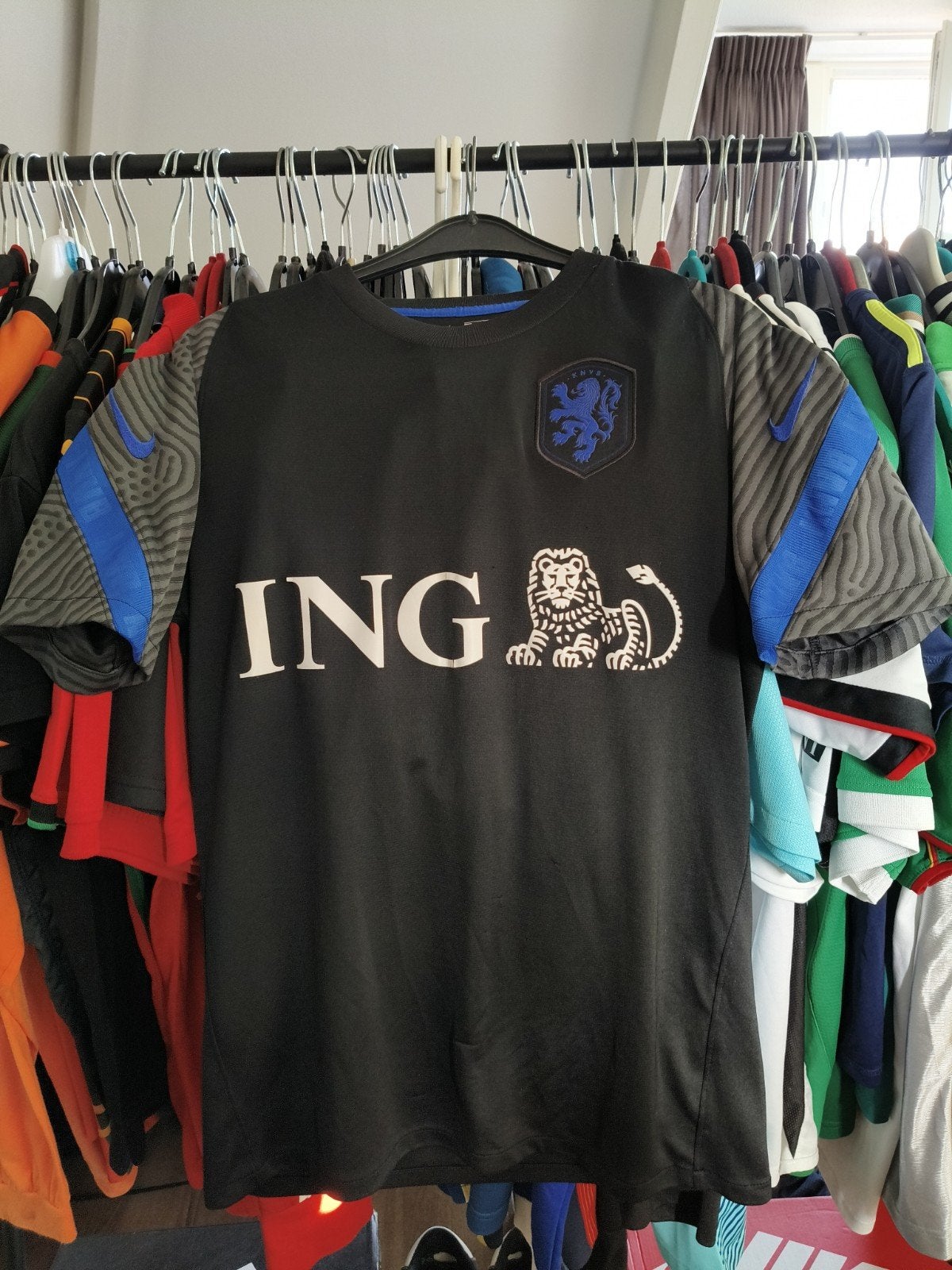 (Heren M) Nike Dri-Fit KNVB Nederland 2020 EK Training Shirt, Maat M, Ophalen of Verzenden, Gebruikt, Shirt