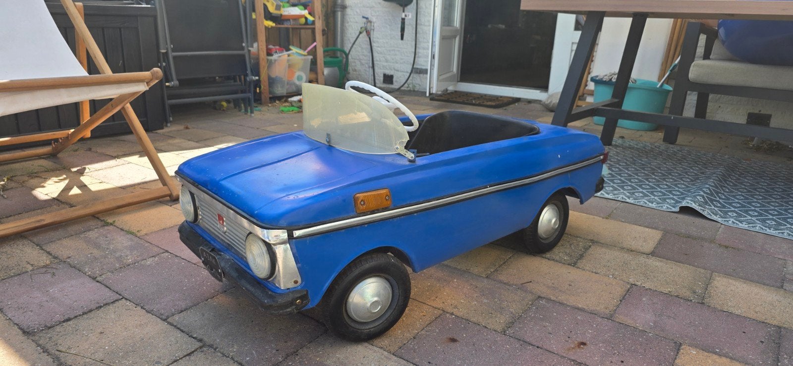 "Originele Moskvich AZLK trapauto USSR Sovjet vintage, Antiek en Kunst, Antiek | Speelgoed, Ophalen