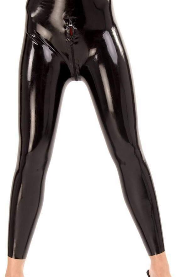 handgemaakt 0,5 mm echt latex broek rubber pants met rits, Ophalen, Maat 52/54 (L), Zwart, Nieuw