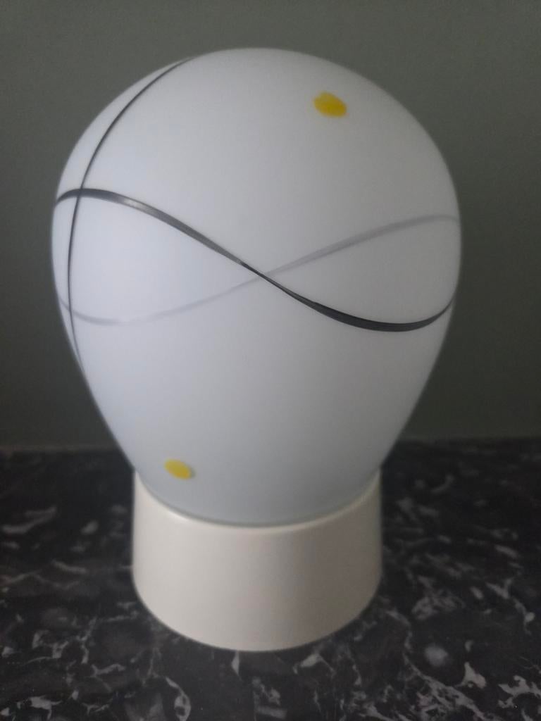 Vintage art deco plafondlamp, Ophalen of Verzenden, Zo goed als nieuw, Glas, Art deco