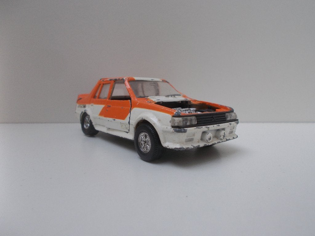 6123 Mitsubishi Lancer 2000 Rally Turbo Yonezawa Diapet Toys, Ophalen of Verzenden, Gebruikt, Auto, Overige merken