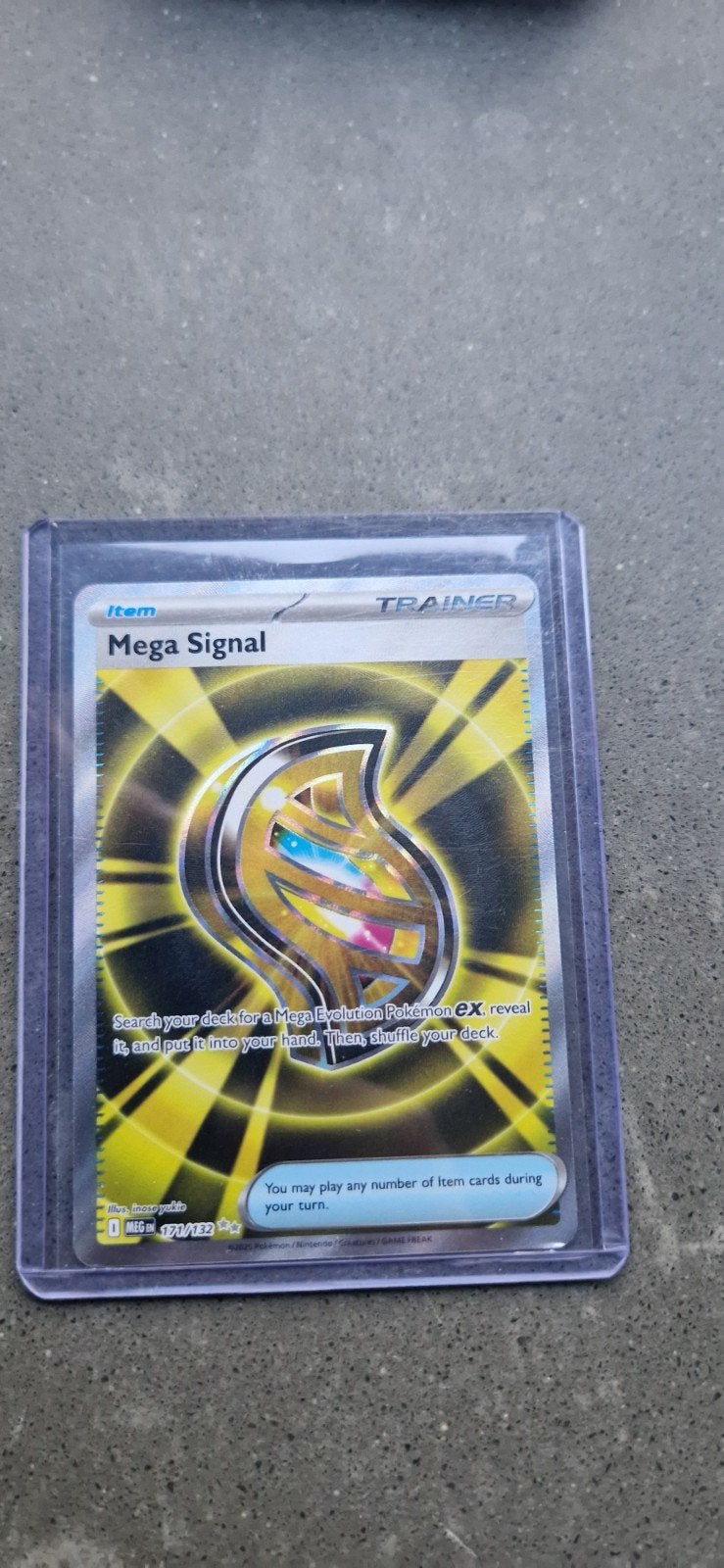 Pokémon TCG: Mega Signal Trainer Kaart (171/132), Hobby en Vrije tijd, Verzamelkaartspellen | Pokémon, Zo goed als nieuw, Losse kaart