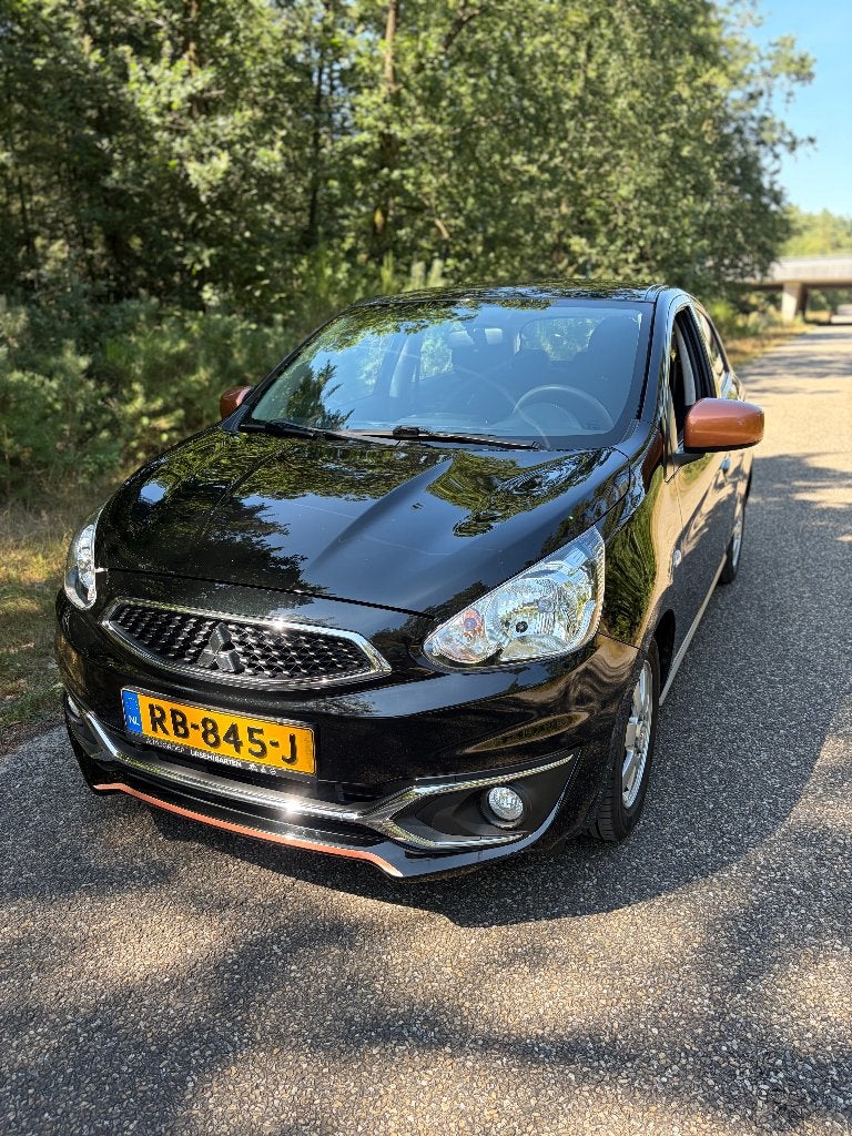 Mitsubishi Space Star 1.0 Cool+ 2017 Airco trekhaak NAP, Stof, Euro 6, Zwart, Origineel Nederlands