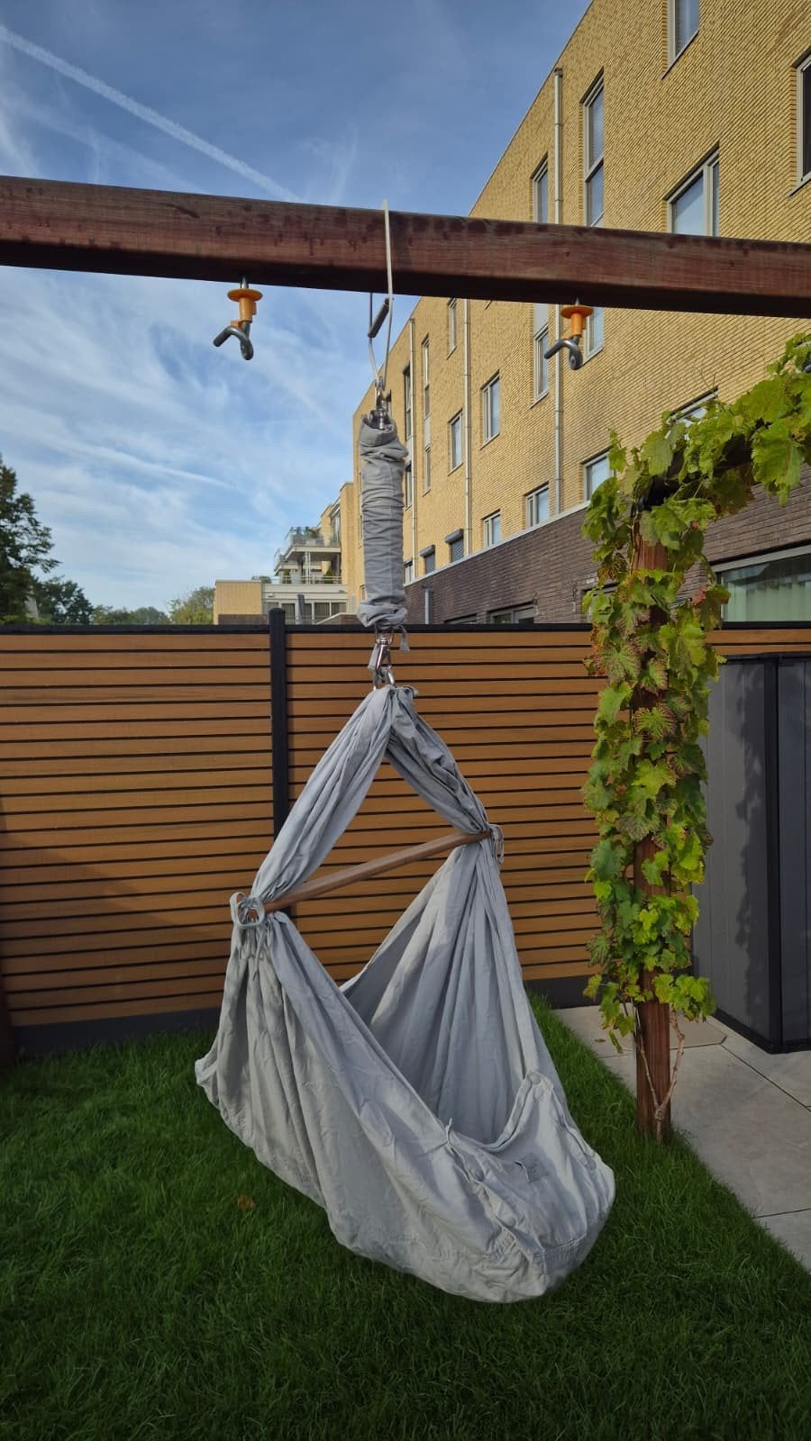 Moonboon Wieg (blauw) - Comfortabel en Stijlvol, Ophalen of Verzenden, Zo goed als nieuw, Wieg
