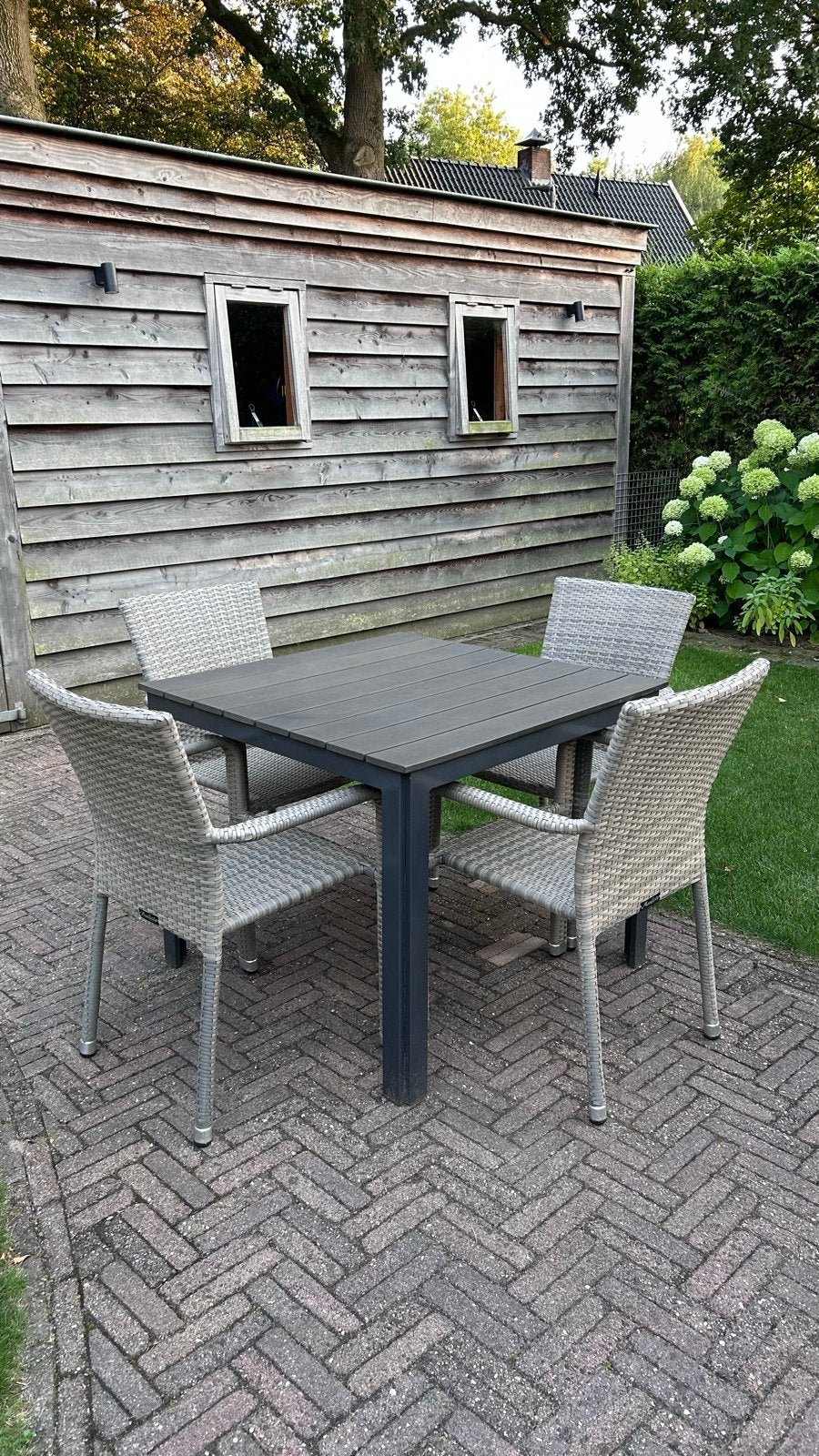 Tuinset, Tuin en Terras, Tuinstoelen, Gebruikt, Wicker, Ophalen